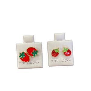 Arete Frutos Rojos Charola Azul