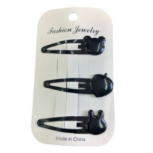 Set De 3 Piezas de Broches Negros-26