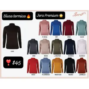 blusa térmica cuello redondo premium kim2